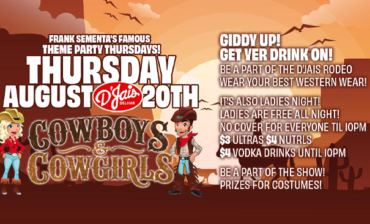 Thursday Giddy up! Get Yer Drink on! Frank Sementa’s Famous Theme Party Thursdays  Cowboys & Cowgirls Theme!