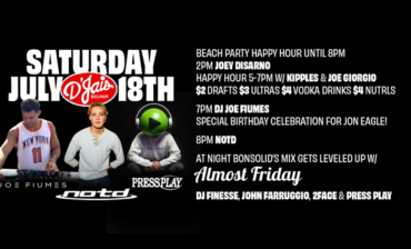 Beach Party Happy Hour Noon Til 8PM! 7PM NOTD live! at Night Level up! Bonsolid’s Mix w/ Almost Friday & Pressplay