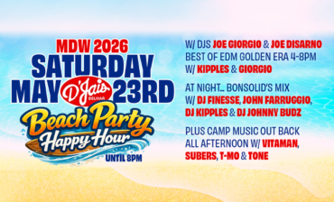 Beach Party Happy Hour 3-8P at Night  Bonsolid’s Mix w/ DJs Kipp Finesse Farruggio & DJ Johnny Budz til 2AM