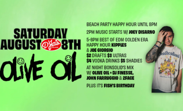 Beach Party Happy Hour Noon Til 8PM! 5 to 8PM Golden Era EDM Happy Hour at Night Bonsolid’s Mix w/ OLIVE OIL